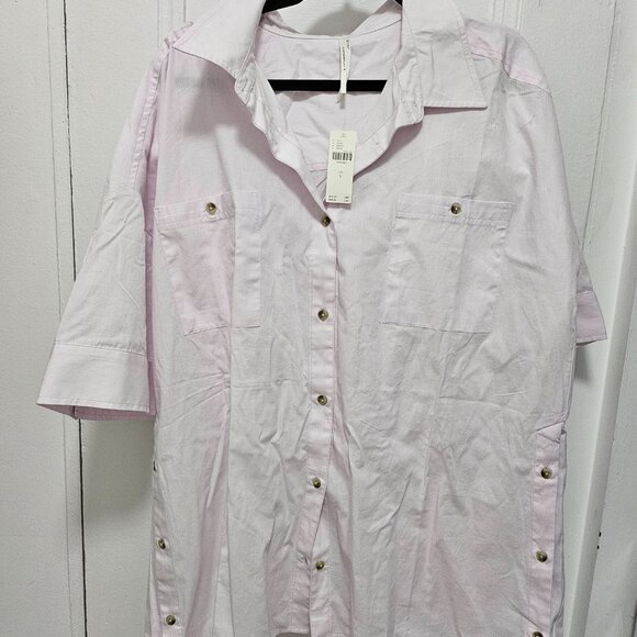 Boxy Button-Down Shirt by Anthropologie - Picture 4 of 6